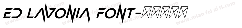 ED Lavonia Font字体转换